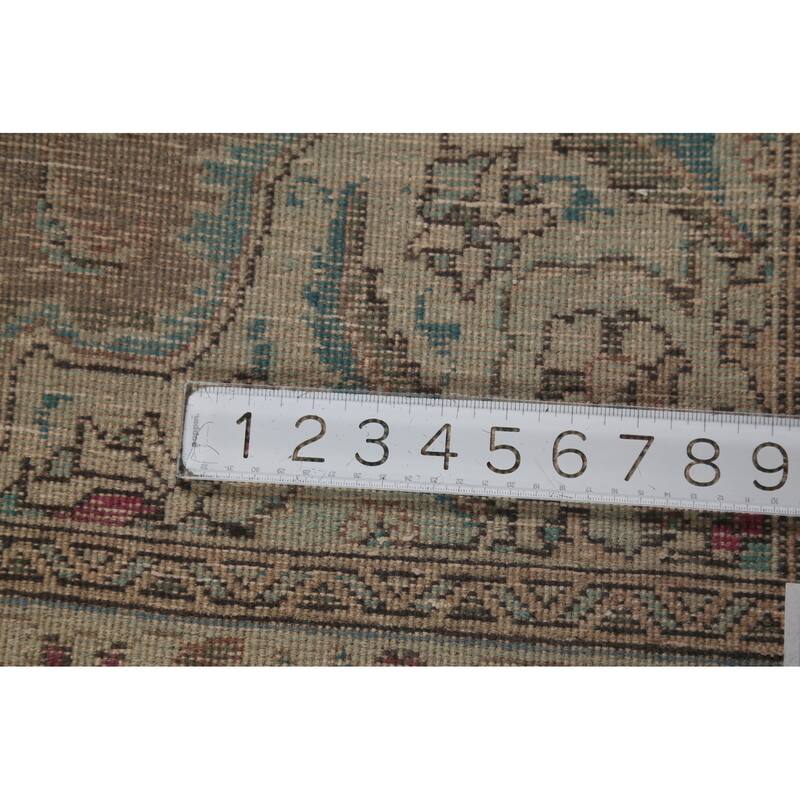 Tabriz Persian Vintage Area Rug Handmade Wool Carpet - 10'1"x 12'10"