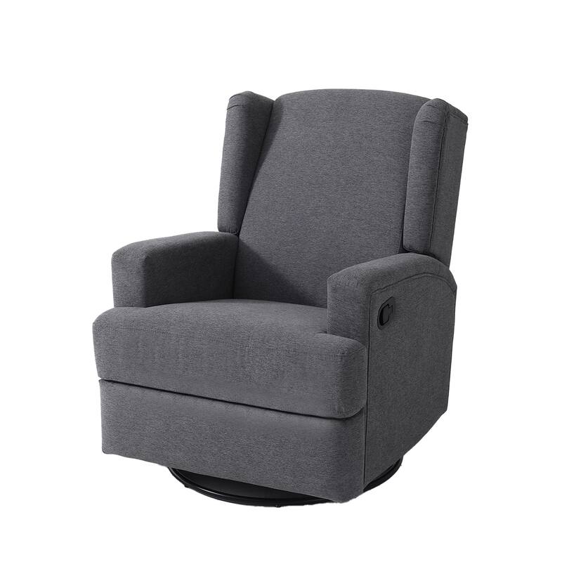 Swivel Wingback Glider Rocker Nursery Recliner Chair