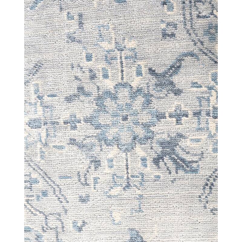 Modern One-of-a-Kind Handmade Area Rug - Gray, 7' 10" x 10' 0" - 7' 10" x 10' 0"