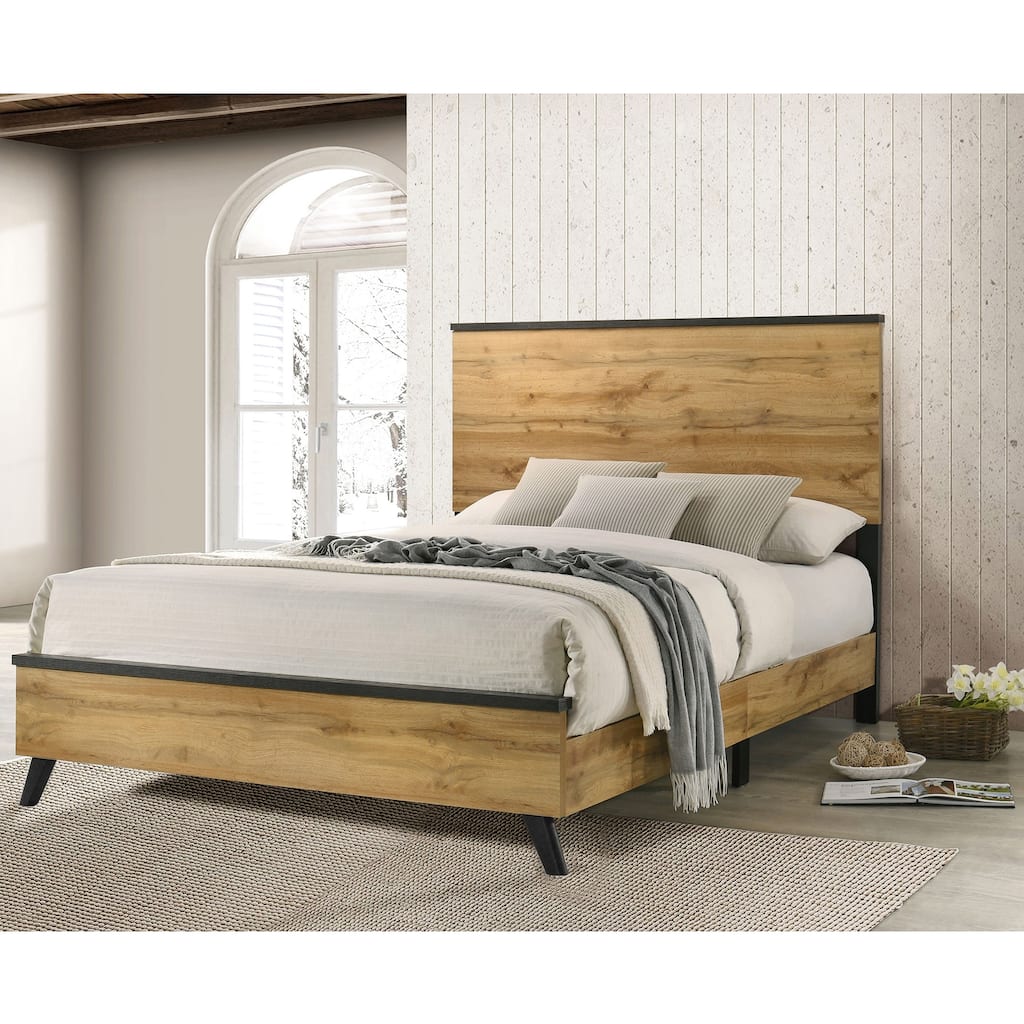 Fraser Natural Pine Queen Panel Bed