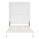 preview thumbnail 17 of 16, Full Murphy Bed Cabinet Folding Beds w/ Bookcase Headboard