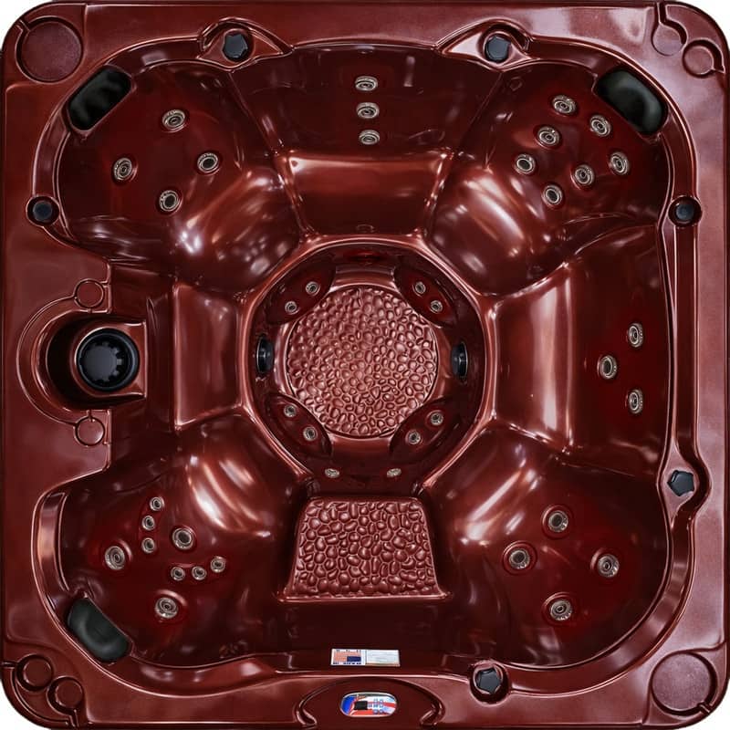 American Spas 7-Person 40-Jet Premium Acrylic Bench Spa Standard Hot Tub with Ozonator and 5.5kW Heater