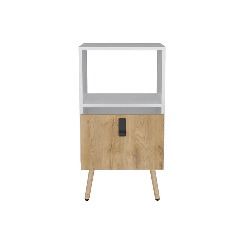 Tall Nightstand 29"H,with One Drawer and Functional Storage,Small Dresser for Bedroom,College Dorm,Dormitory