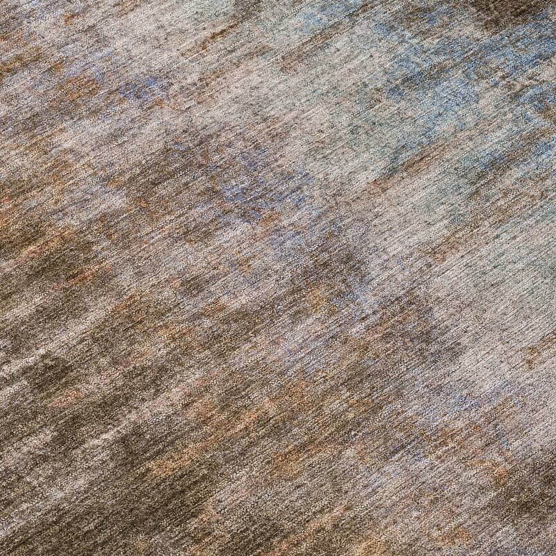 Machine Washable Indoor/ Outdoor Contemporary Ombre Chantille Rug