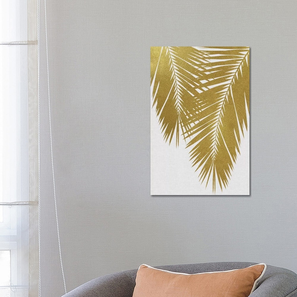 iCanvas "Palm Leaf II Gold" by Orara Studio Canvas Print