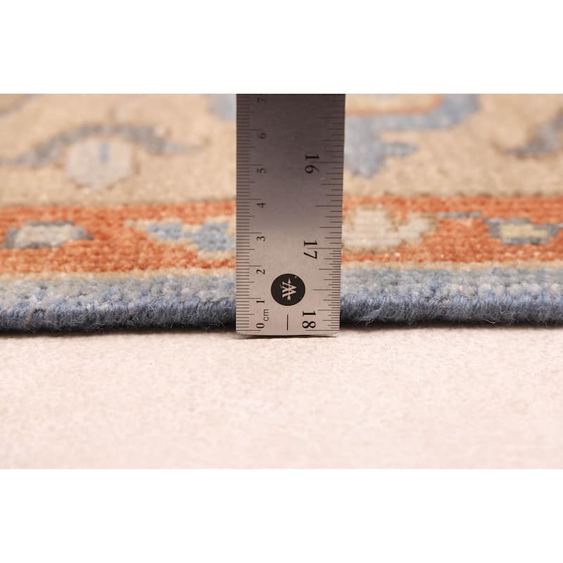 ECARPETGALLERY Hand-knotted Jules Sultane Light Denim Blue Wool Rug - 7'11 x 9'11