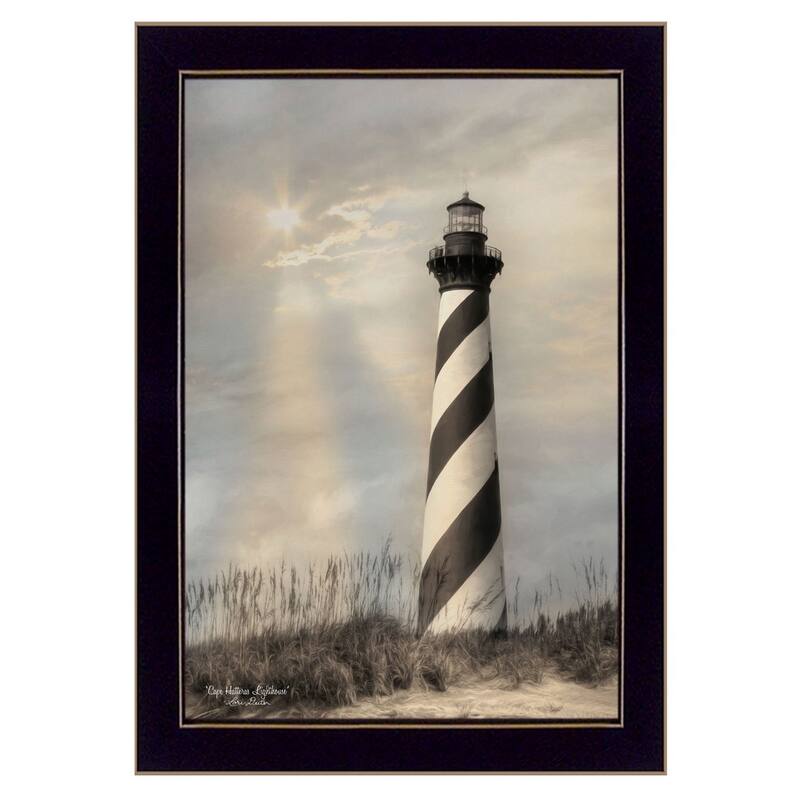 TrendyDecor4U "Cape Hatteras Lighthouse" Framed Print Wall Art by Lori Deiter