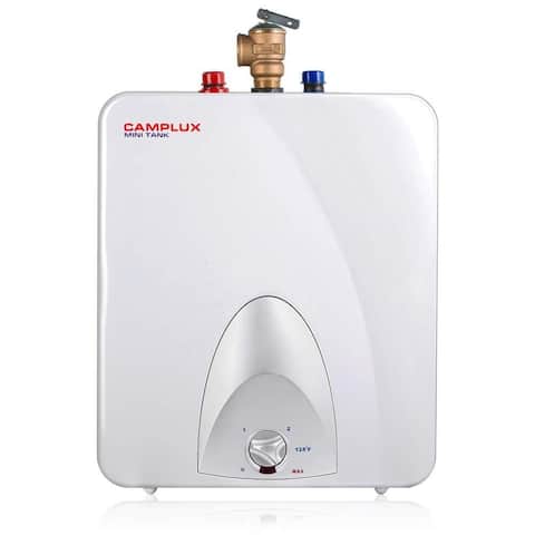 Camplux ME60 Mini Tank Electric Water Heater 6-Gallon with Cord Plug,1.44kW at 120 Volts,UL listed