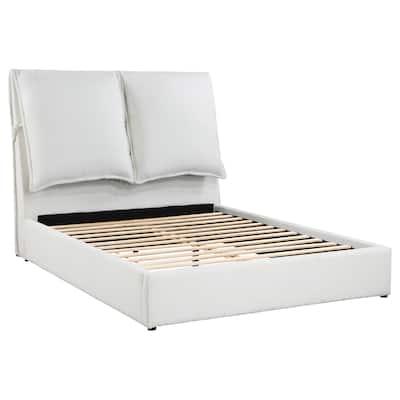 Gwendoline Upholstered Platform Bed White