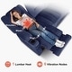 preview thumbnail 48 of 58, MCombo Power Reclining Loveseat Sofa with Heat and Massage, Fabric PR648