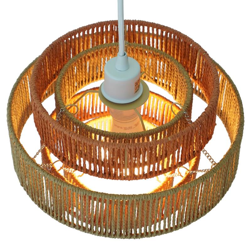 Phobe Bohemian Multicolor Rope Pendant Light