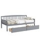 preview thumbnail 7 of 25, Twin Wood Daybed with two Storage Drawers