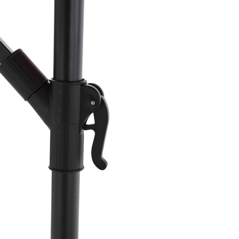 10ft Solar LED Offset Hanging Market Water-resistant Patio Umbrella