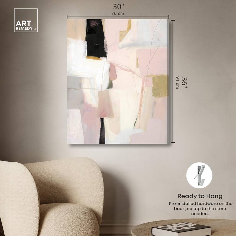 Pistachio Pink I Canvas by Art Remedy, Gallery Wrapped