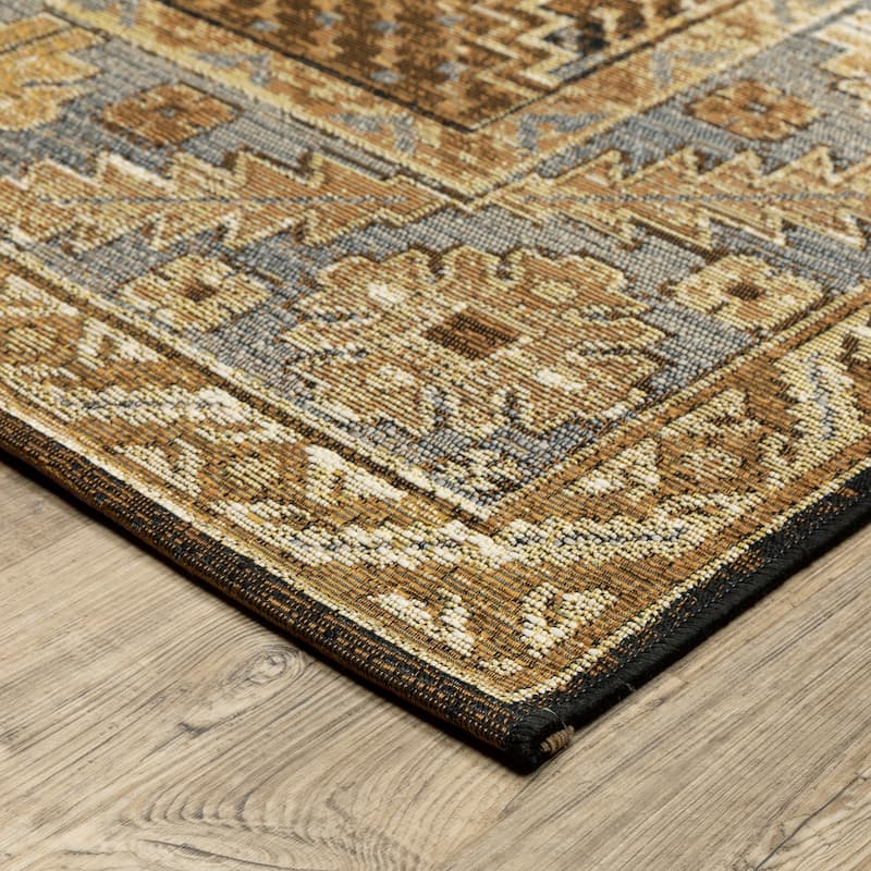 Style Haven Nova Faded Nomadic Brown/ Grey Area Rug