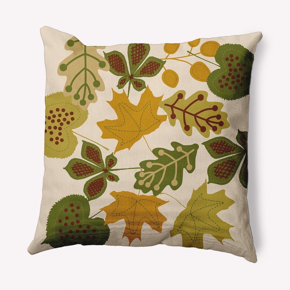 Fall Leaves Indoor/Outdoor Throw Pillow
