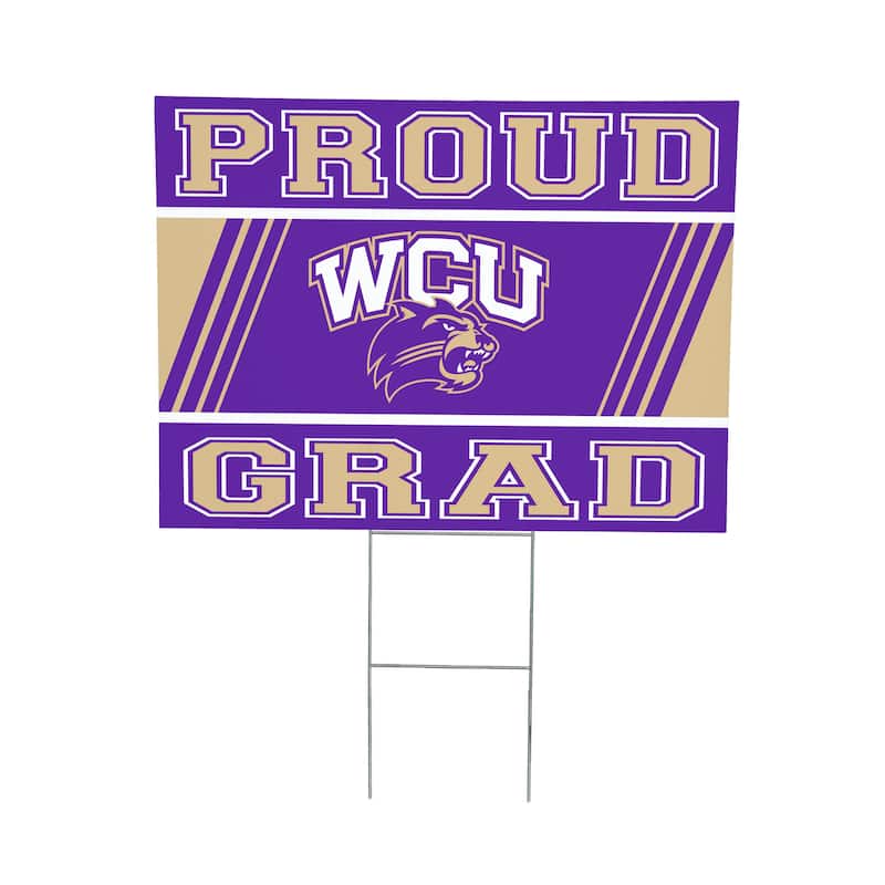 Western Carolina University 24" x 18" Graduation Coroplast Outdoor Yard Sign
