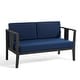 preview thumbnail 160 of 195, Outdoor Teak Solid Wood Patio Furniture Set Loveseat Armchair Table Collection