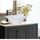 preview thumbnail 8 of 10, Highpoint Collection 17-inch Round Tapered Ceramic White Bathroom Vessel Sink