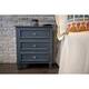 Becket 3-drawer Side Table - Antique Navy