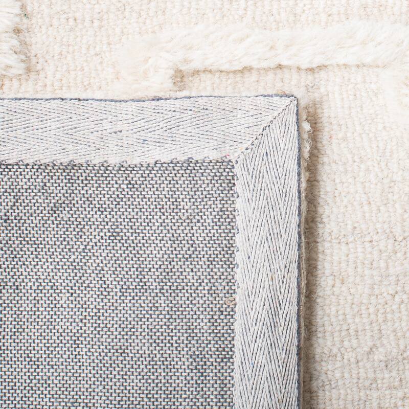 SAFAVIEH Handmade Casablanca Shag Flores Wool Rug