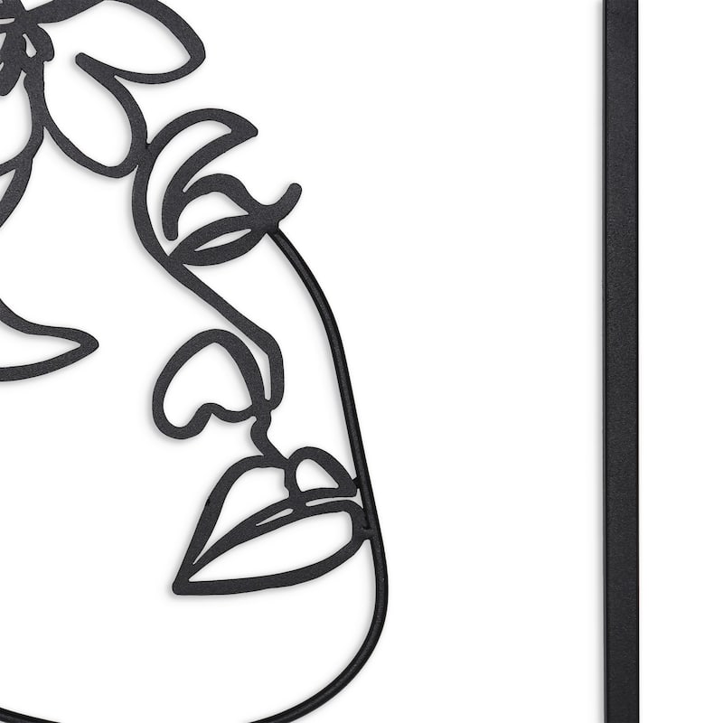 Haven & Holly, Floral Metal Wall Decor