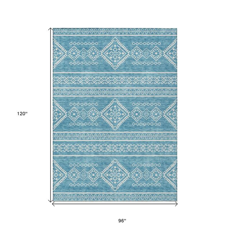 HomeRoots Southwestern Transitional Rectangle Outdoor Rug