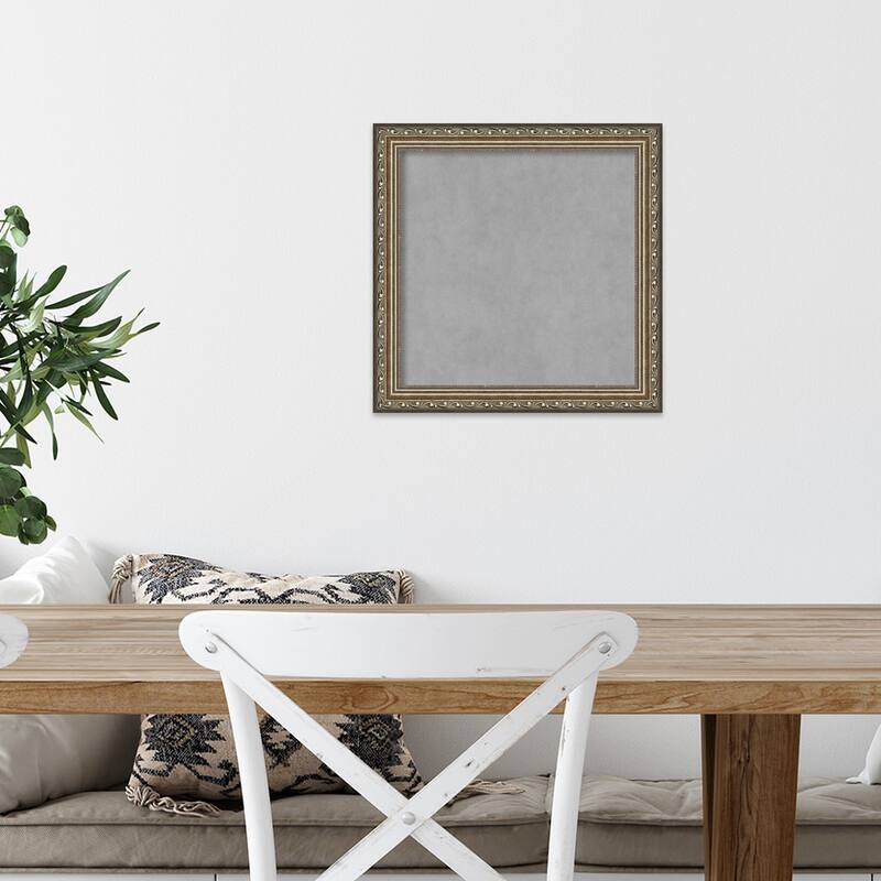 Framed Magnetic Board, Parisian Silver