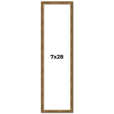 7x28 Frame Gold Kingsley Distressed Solid Wood Picture Frame Width