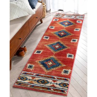 Well Woven Tulsa Lea Southwestern Tribal Area Rug
