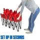 preview thumbnail 4 of 8, 6-Foot Portable Folding 4 Seat Bench with Back