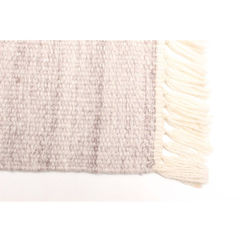 ECARPETGALLERY Flat-Weave Ankara FW Natural Wool Kilim - 5'1 x 7'9