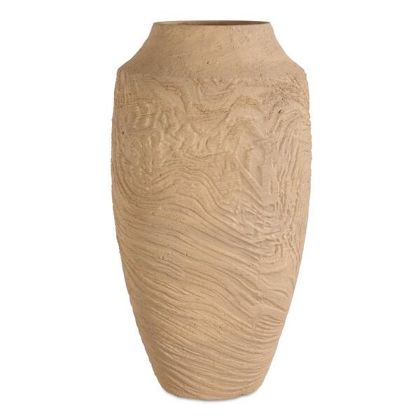 slide 2 of 5, Uttermost Sandstone Flow Large Terracotta Vase