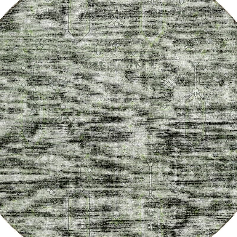 HomeRoots Southwestern Transitional Rectangle Outdoor Rug
