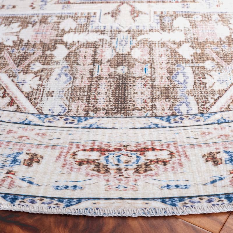 SAFAVIEH Arizona Flutur Machine Washable Slip Resistant Vintage Oriental