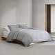 preview thumbnail 20 of 25, Calvin Klein Melange Cotton Flannel Solid Comforter Set Silver Grey - King