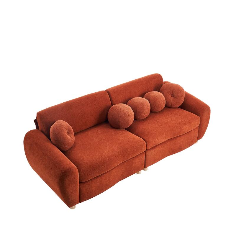 84"Modern Chenille Sofa Couch for Living Room
