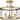 Gilliam Collection 13 in. Three-Light Vintage Brass New Traditional Semi-Flush Mount - 13 in x 13 in x 12.12 in
