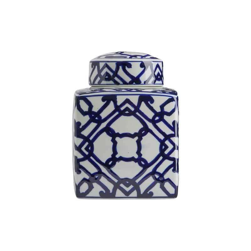 Decorative Ceramic Ginger Jar with Lid
