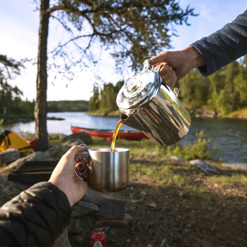 Coghlan's 12-Cup Stainless Steel Coffee Pot - Stainless Steel