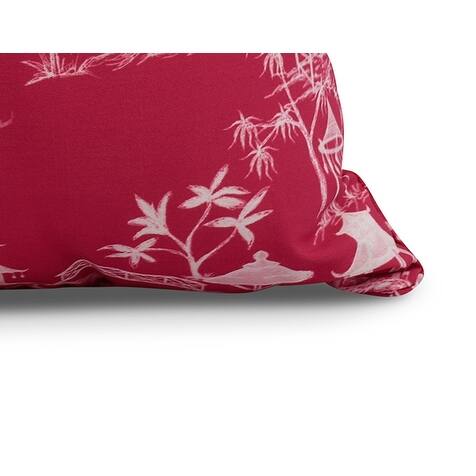 20 x 20 Inch Chinapezka Floral Print Outdoor Pillow