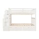 preview thumbnail 15 of 18, Full Over Full Bunk Bed with 6 Drawers and Shelves