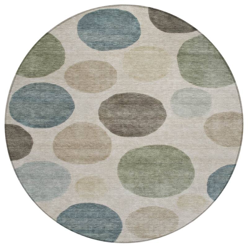 HomeRoots Geometric Transitional Rectangle Outdoor Rug
