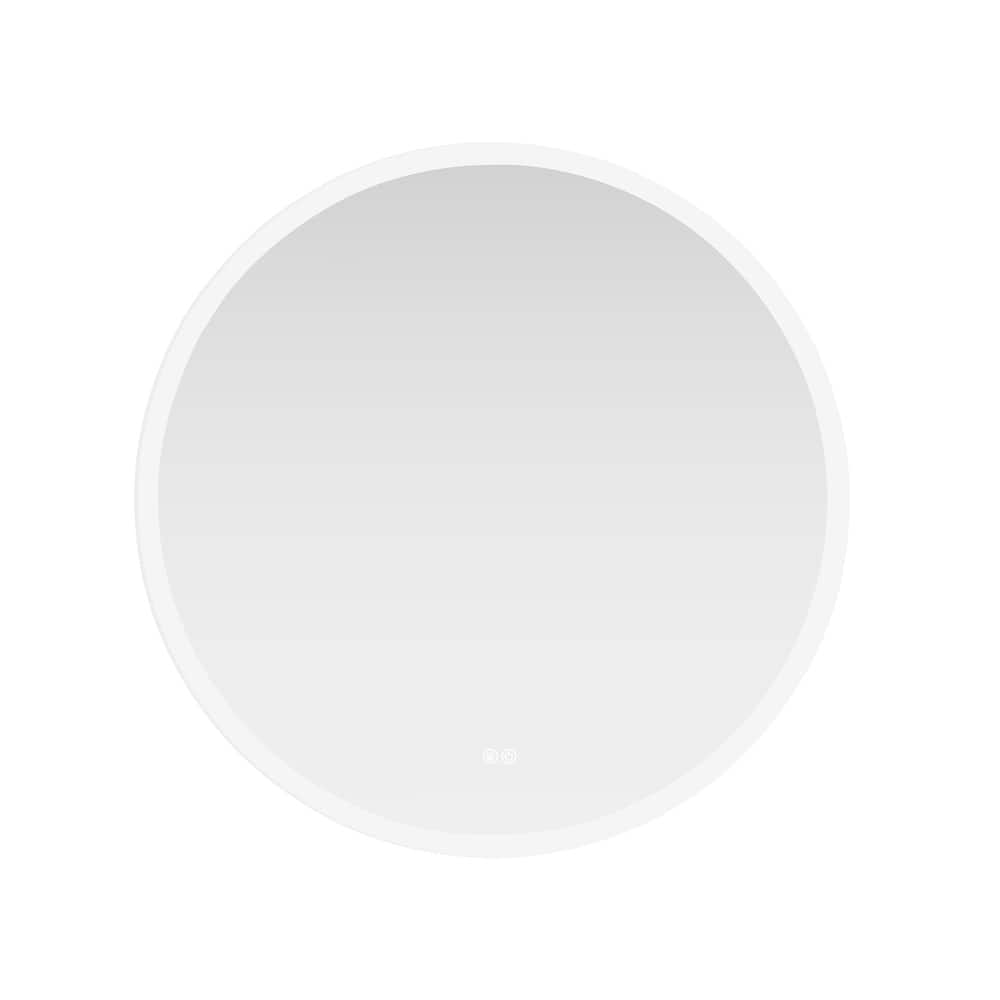 Moscow Round Frameless LED Wall Bath Vanity Mirror