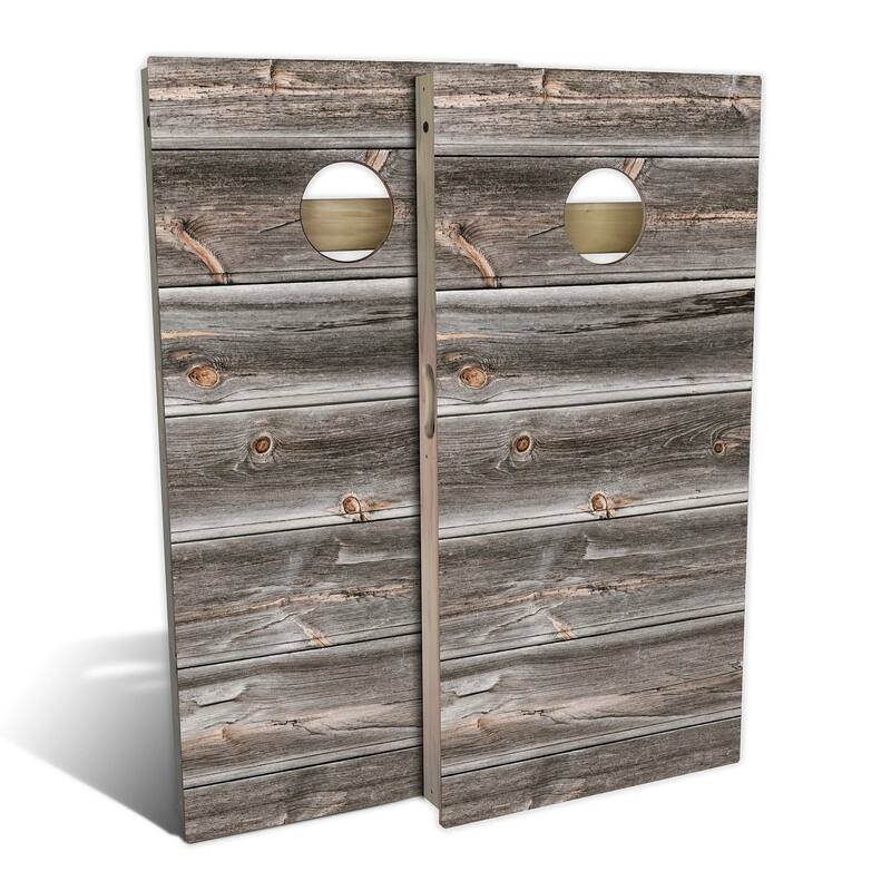 Weathered Outdoor Cornhole Board Set