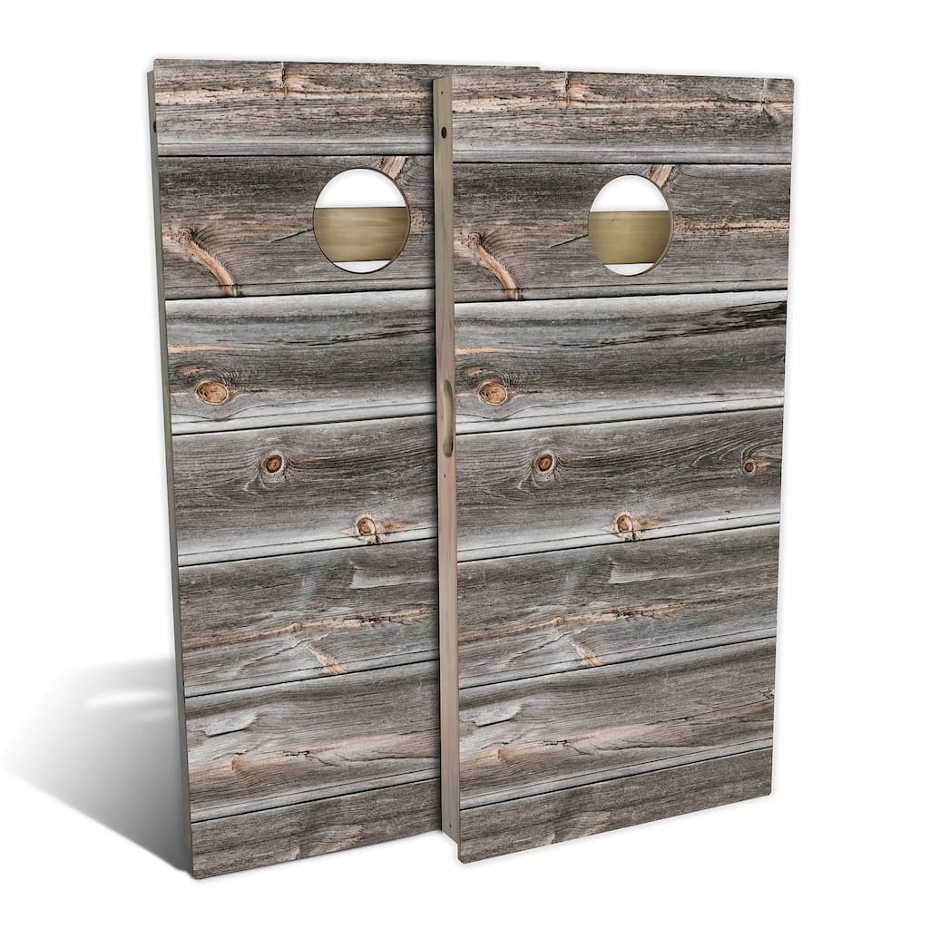 Weathered Outdoor Cornhole Board Set