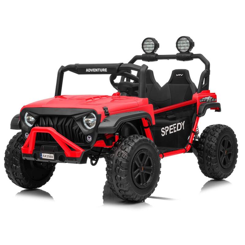 2 Seater Ride on Car for Kids Best Gifts, 24V Ride on Toy - Red