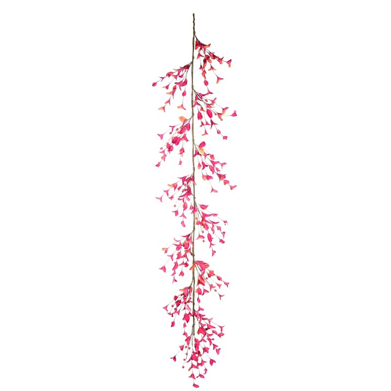 Transpac Foam 60 in. Orange Autumn Contemporary Graceful Garland