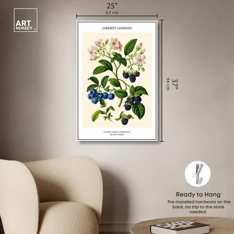 Berries and Blooms II Canvas by Art Remedy