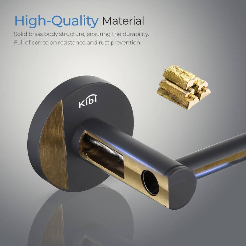 Circular 4-Piece Bathroom Hardware Set
